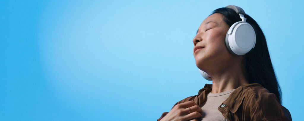 Sennheiser Audio Review HD 600 series headphones on a desk, symbolizing professional-grade audio for home use.