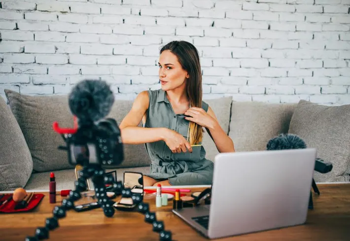 Contrast between curated influencer content and authentic, unfiltered Gen Z digital expression